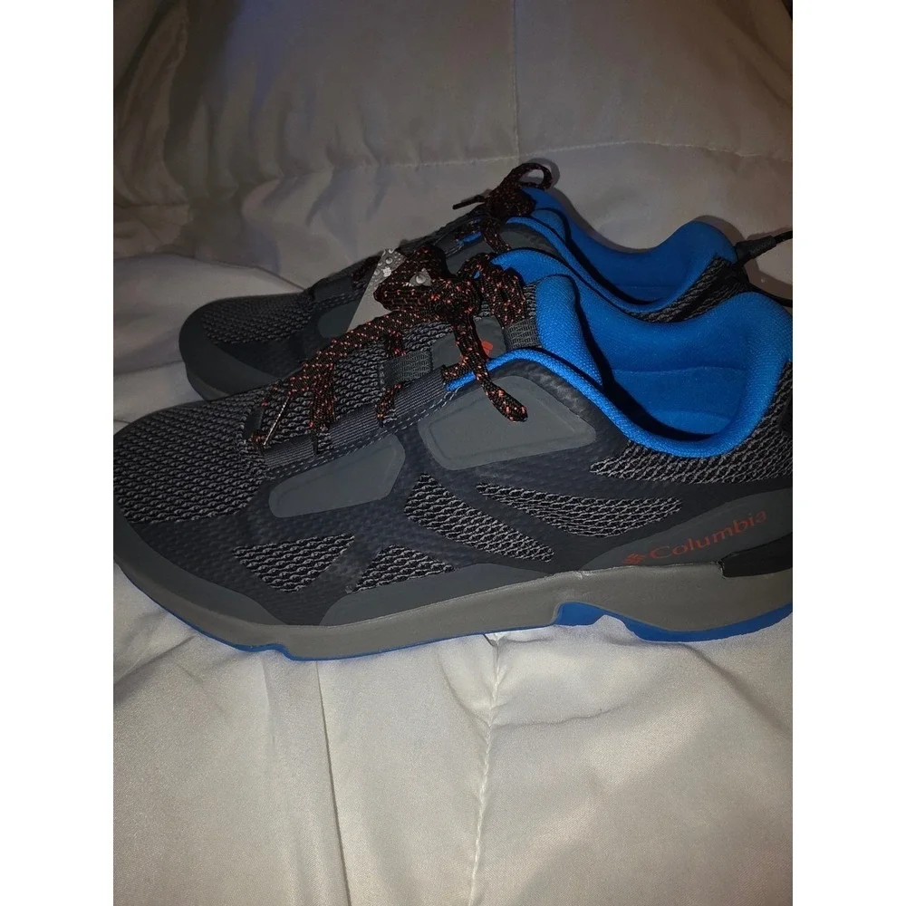 Columbia Vitesse OutDry Mens Waterproof Hiking Shoes Grey Blue YM9797-053 9.5